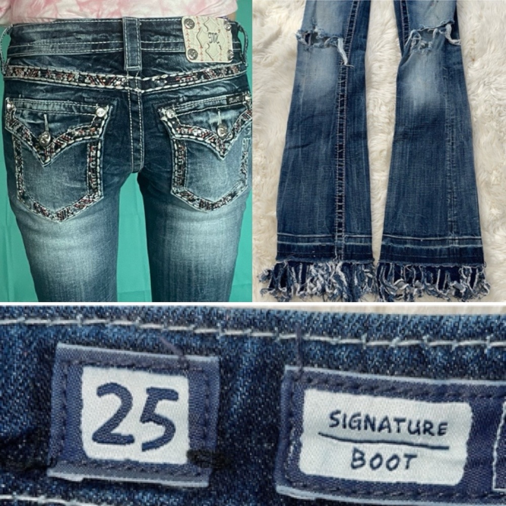 Miss me signature boot, cut size 25 jeans - Picture 16 of 17